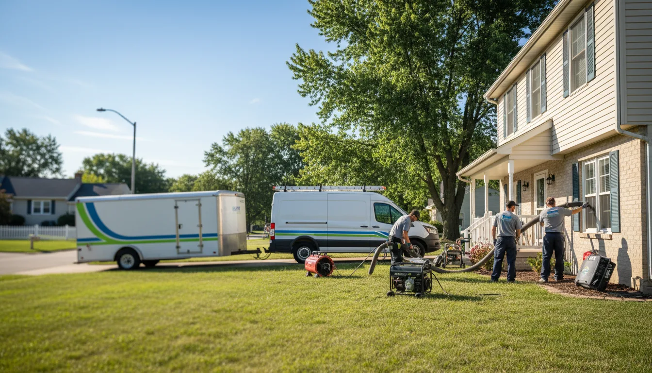 Flooded Basement Restoration And Cleanup With Repair in Lincoln Park, MI near me